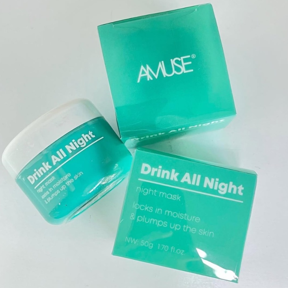 🔴 4/$15 Amuse Brand Drink All Night Skincare Night Mask Moisturizing Cream NIB - Picture 10 of 12